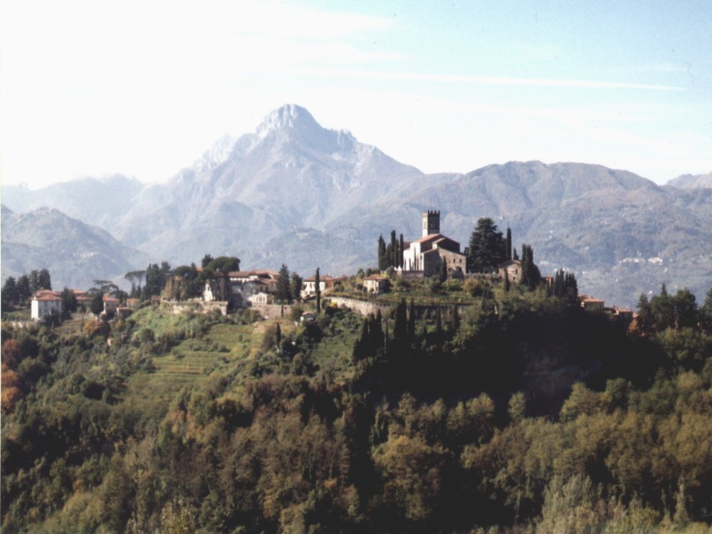 Barga and the green hills of Tuscany